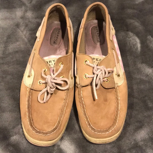 Sperry Top-Sider  Leather Pink Sparkle WMNS sz 9 - Picture 5 of 7